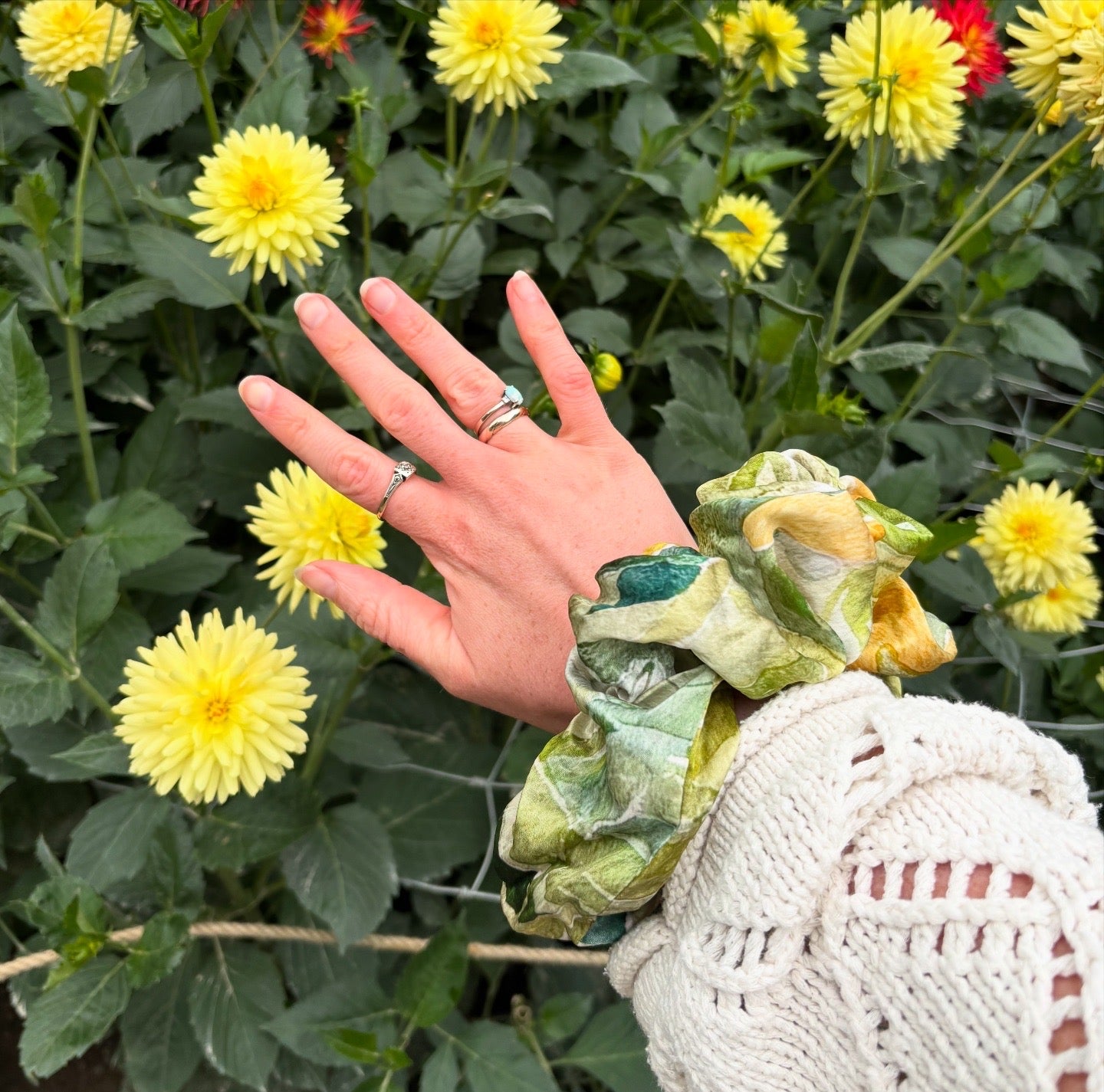 Butter Yellow Silk Scrunchie