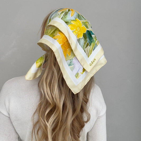 Butter Yellow Silk Scarf