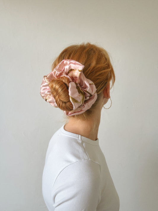 Tulip Silk Scrunchie