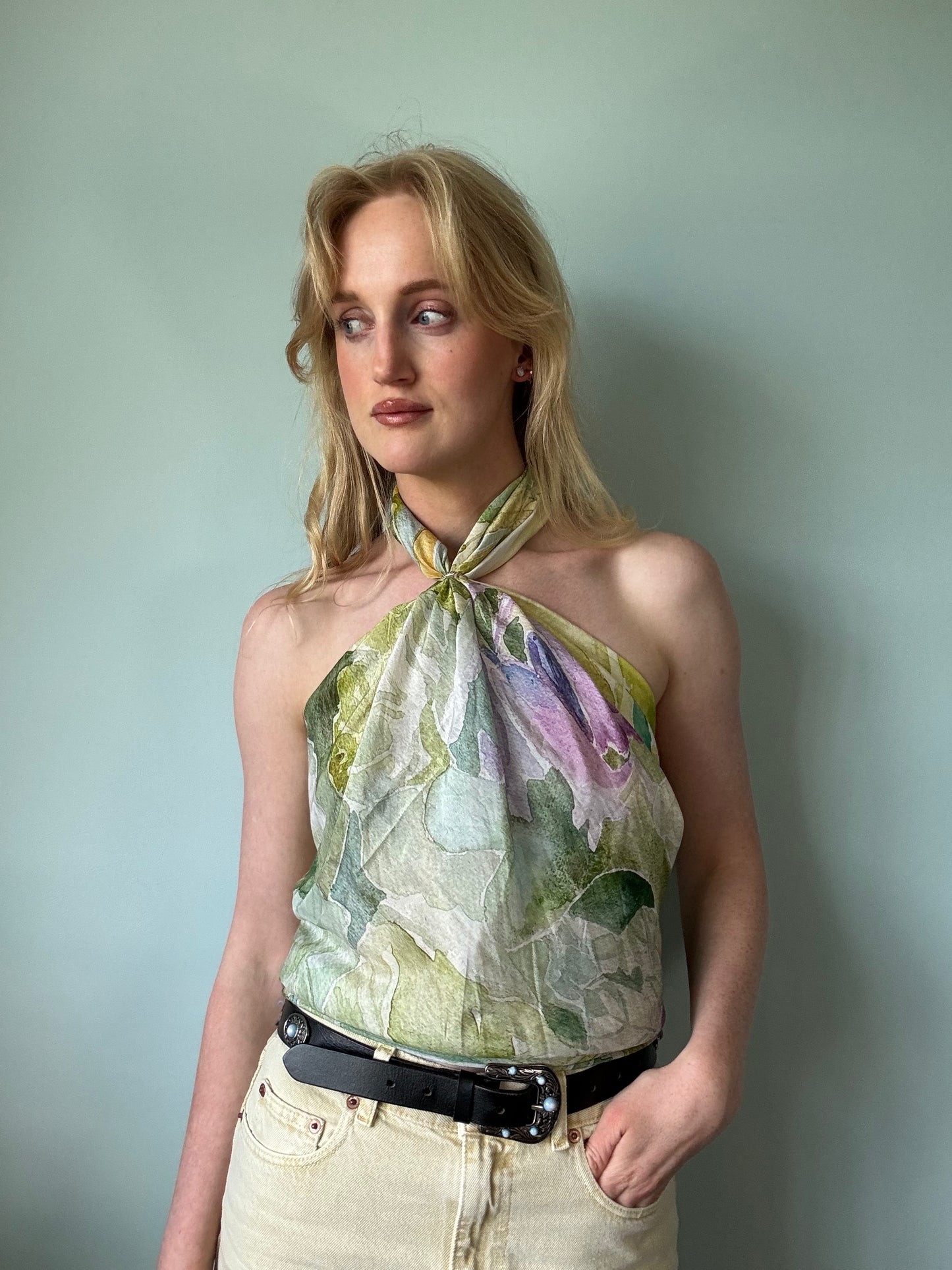 Large Butter Yellow Scarf