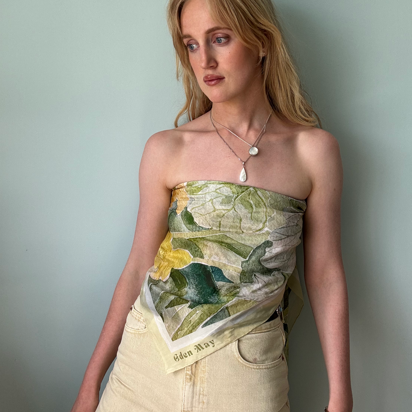Large Butter Yellow Scarf
