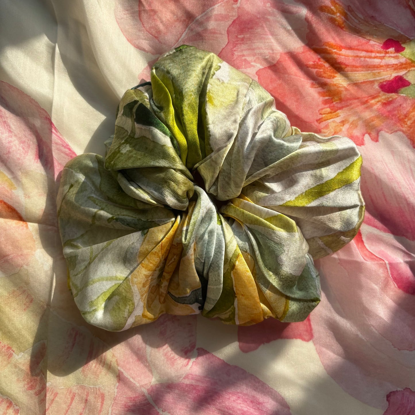 Butter Yellow Silk Scrunchie