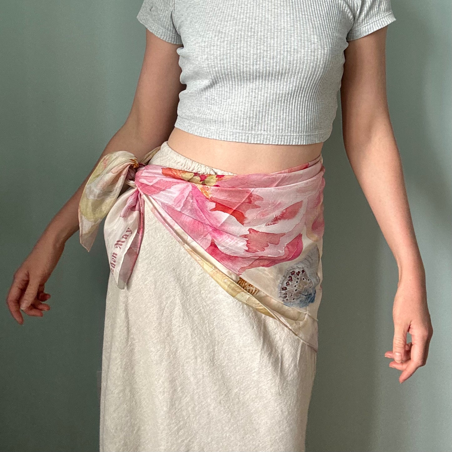 Large Peony Scarf