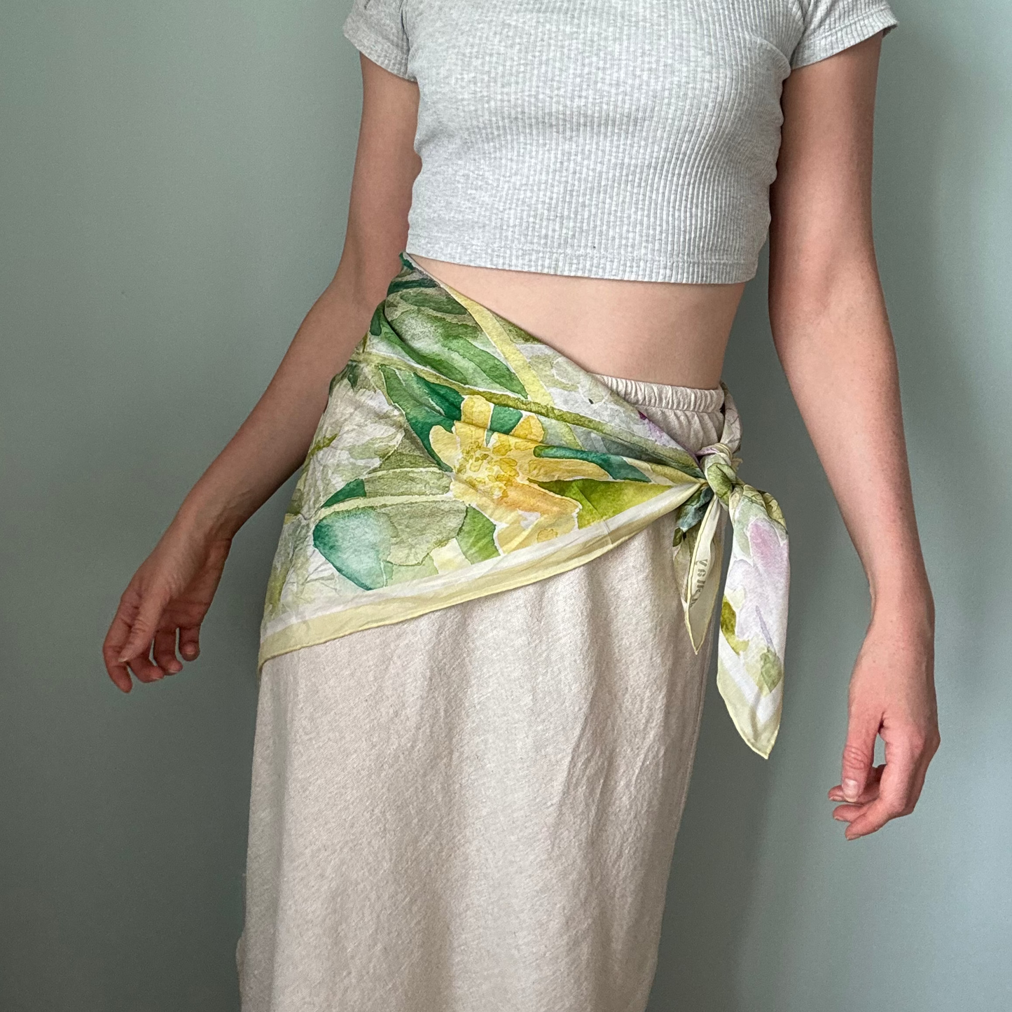 Large Butter Yellow Scarf