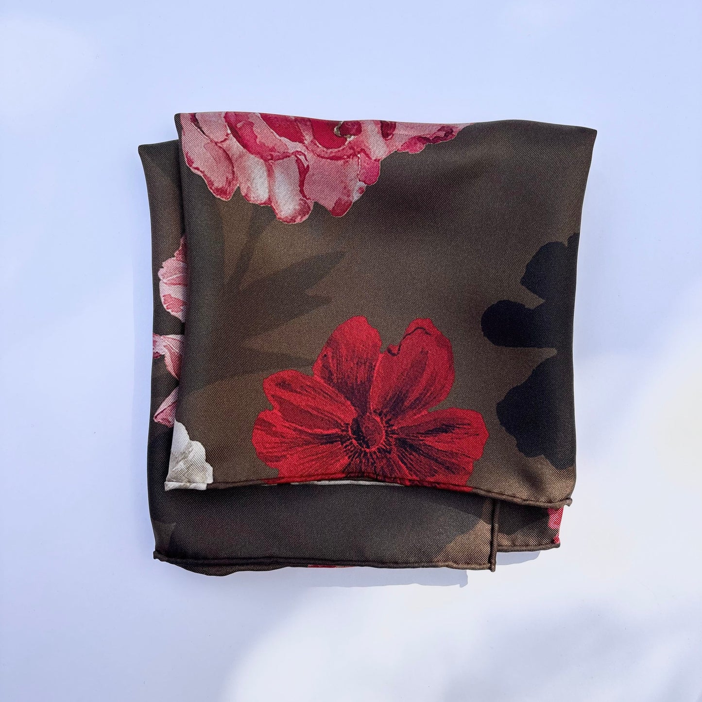 Autumn Rose Silk Scarf