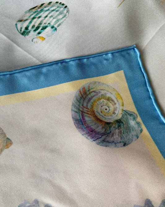 Opal Seashell Silk Scarf