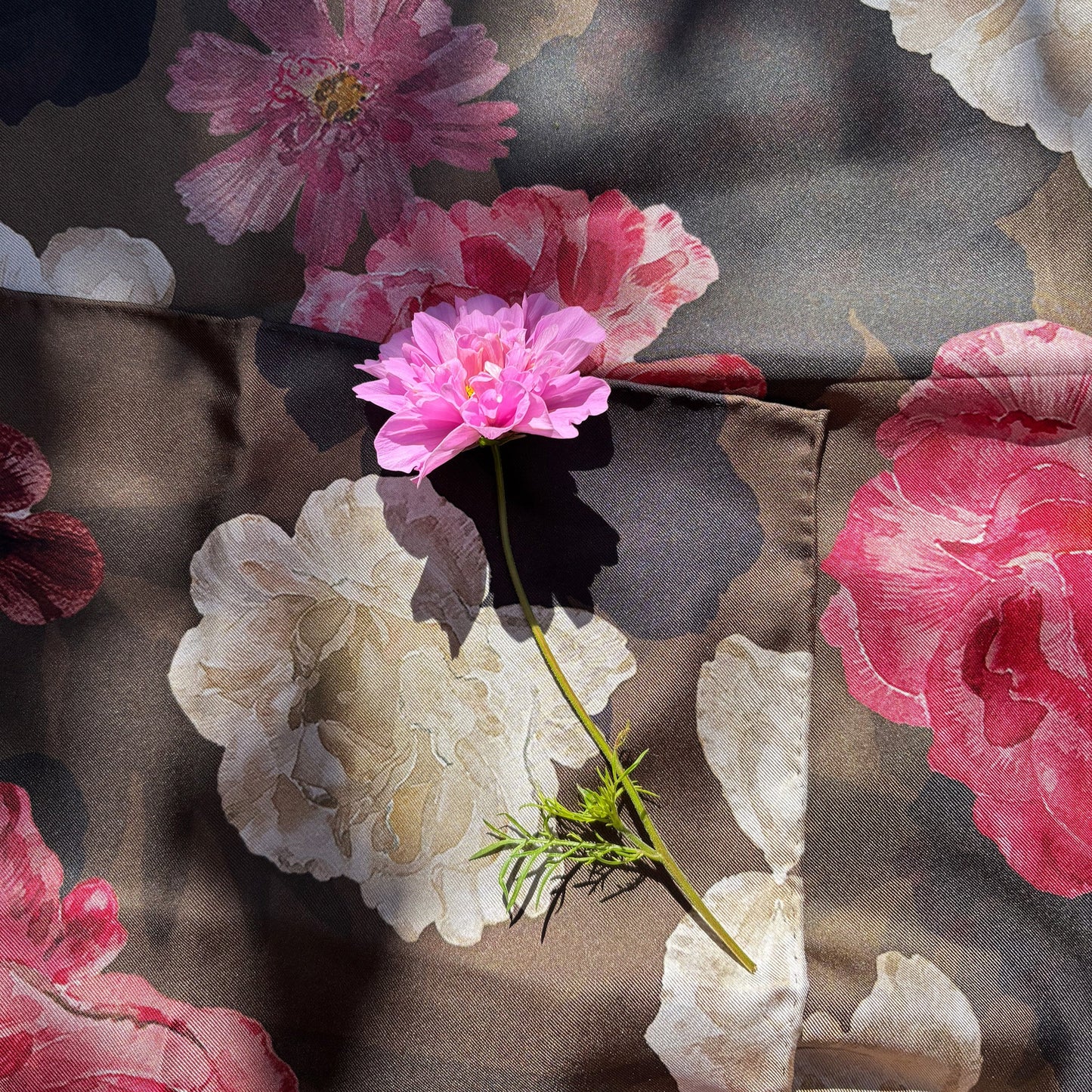 Autumn Rose Silk Scarf