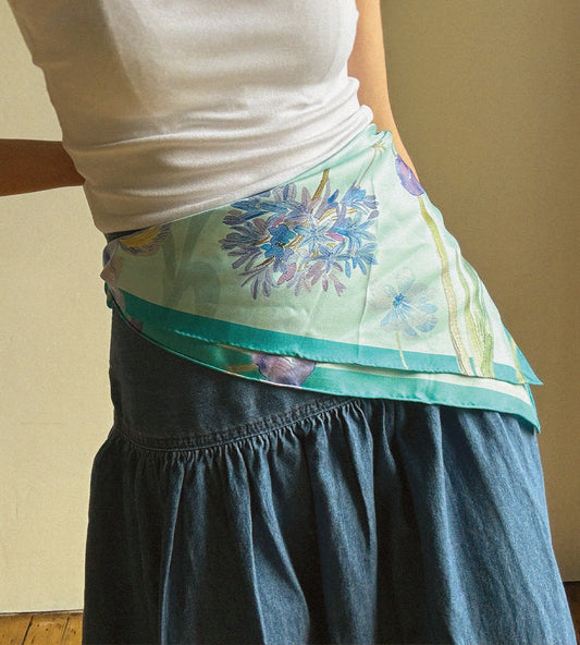 Iris Silk Scarf