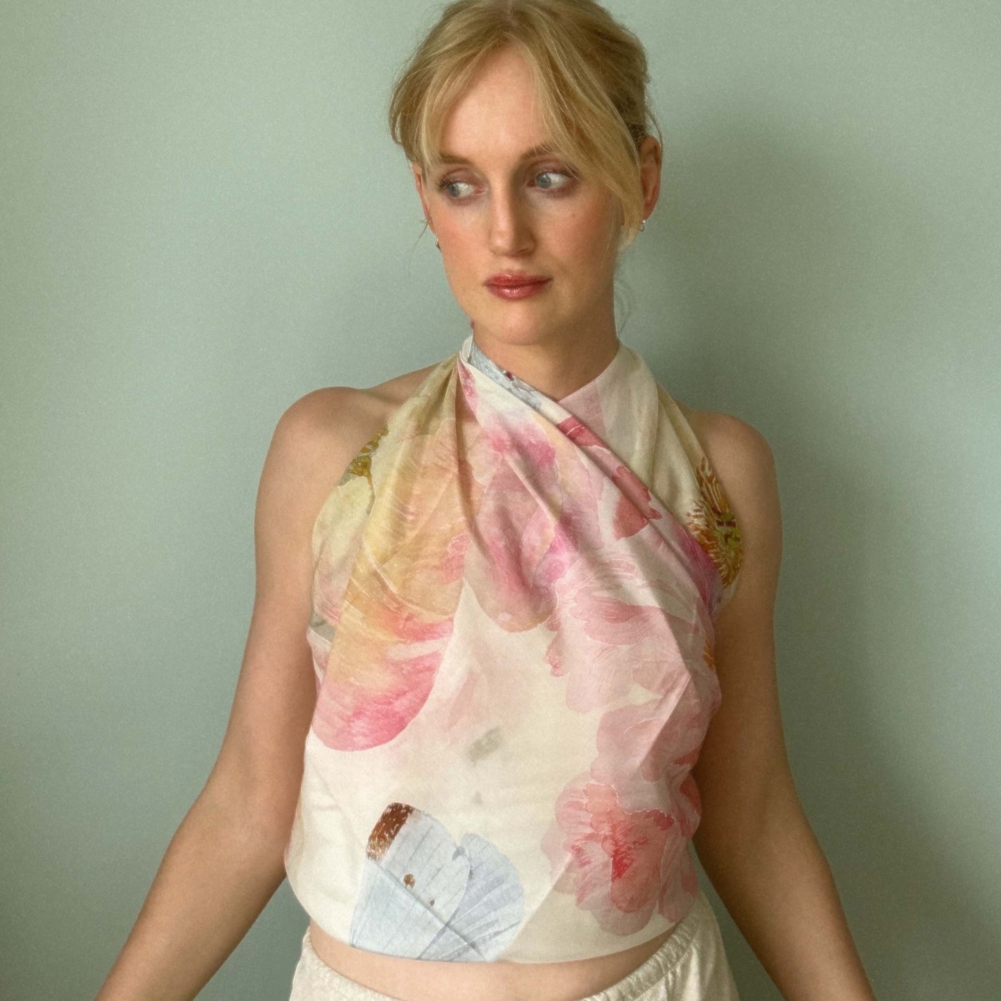 Large Peony Scarf
