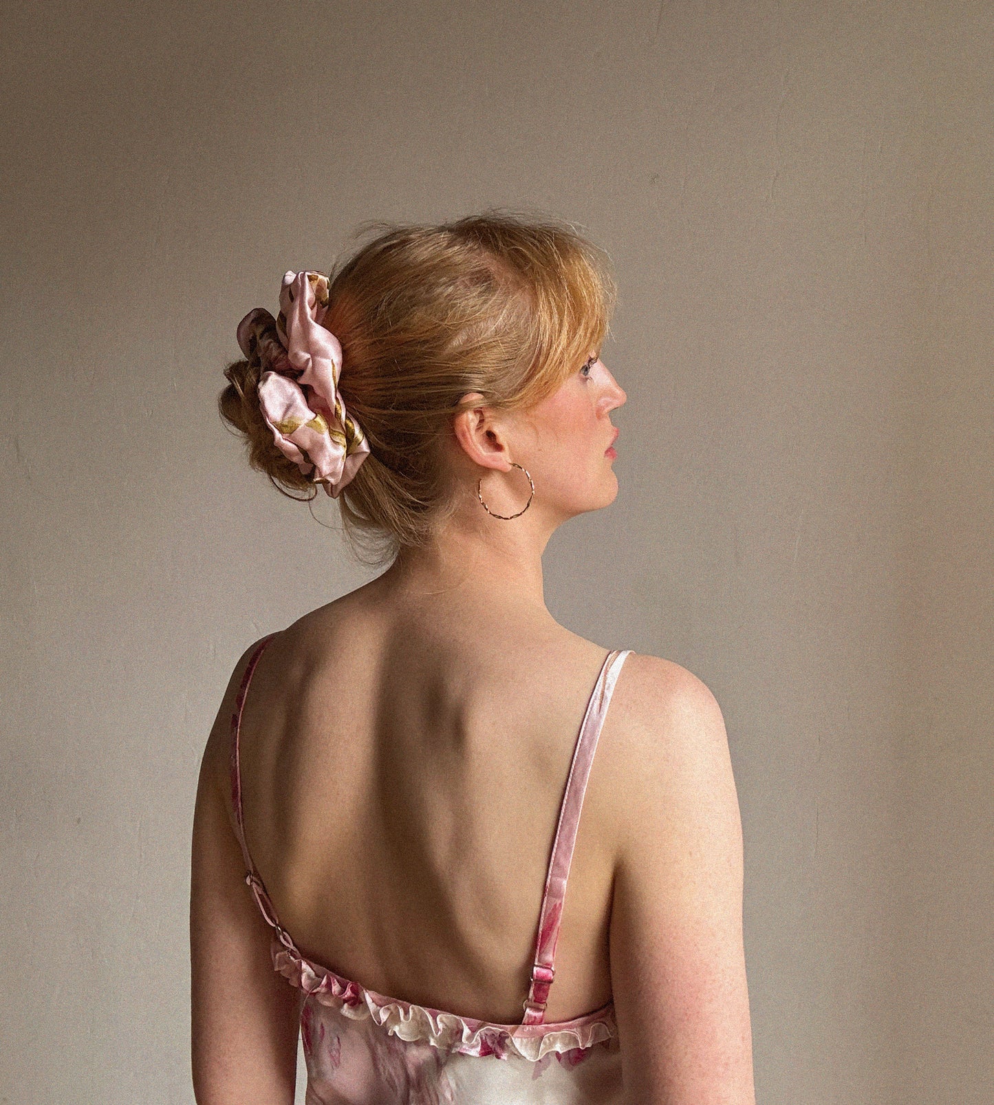 Tulip Silk Scrunchie