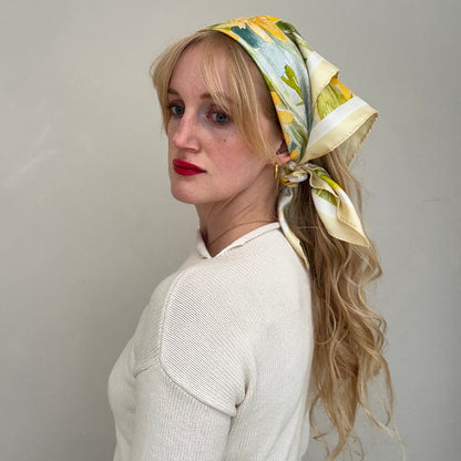 Butter Yellow Silk Scarf