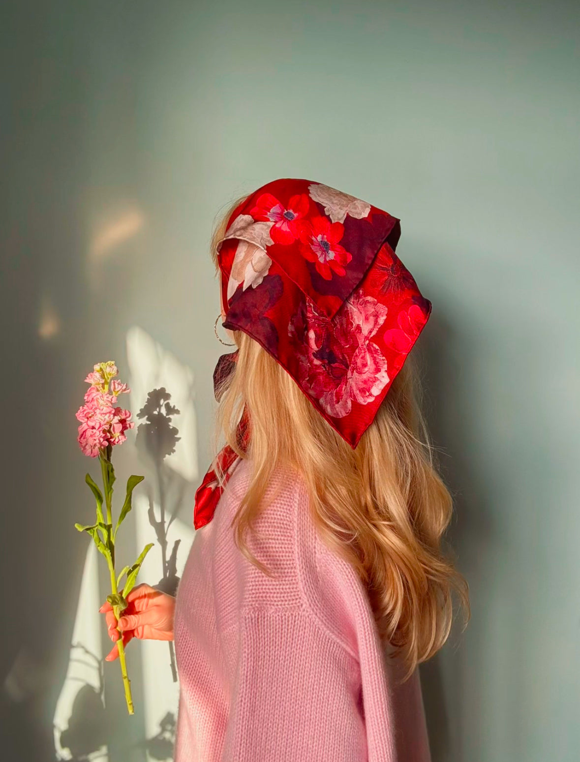 Ruby Rose Silk Scarf 65
