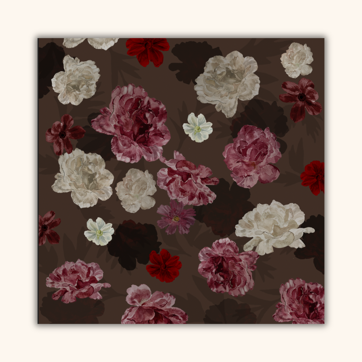 Autumn Rose Silk Scarf