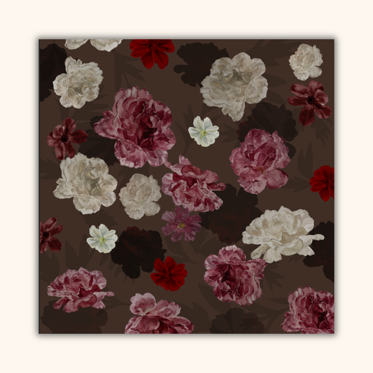 Autumn Rose Silk Scarf