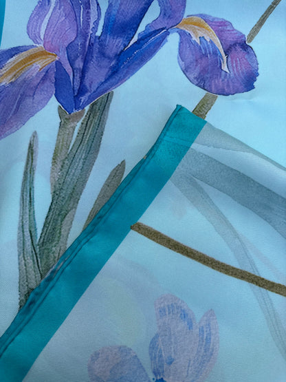 Iris Silk Scarf