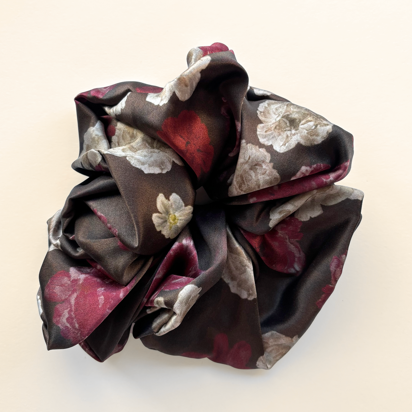 Autumn Rose Silk Scrunchie