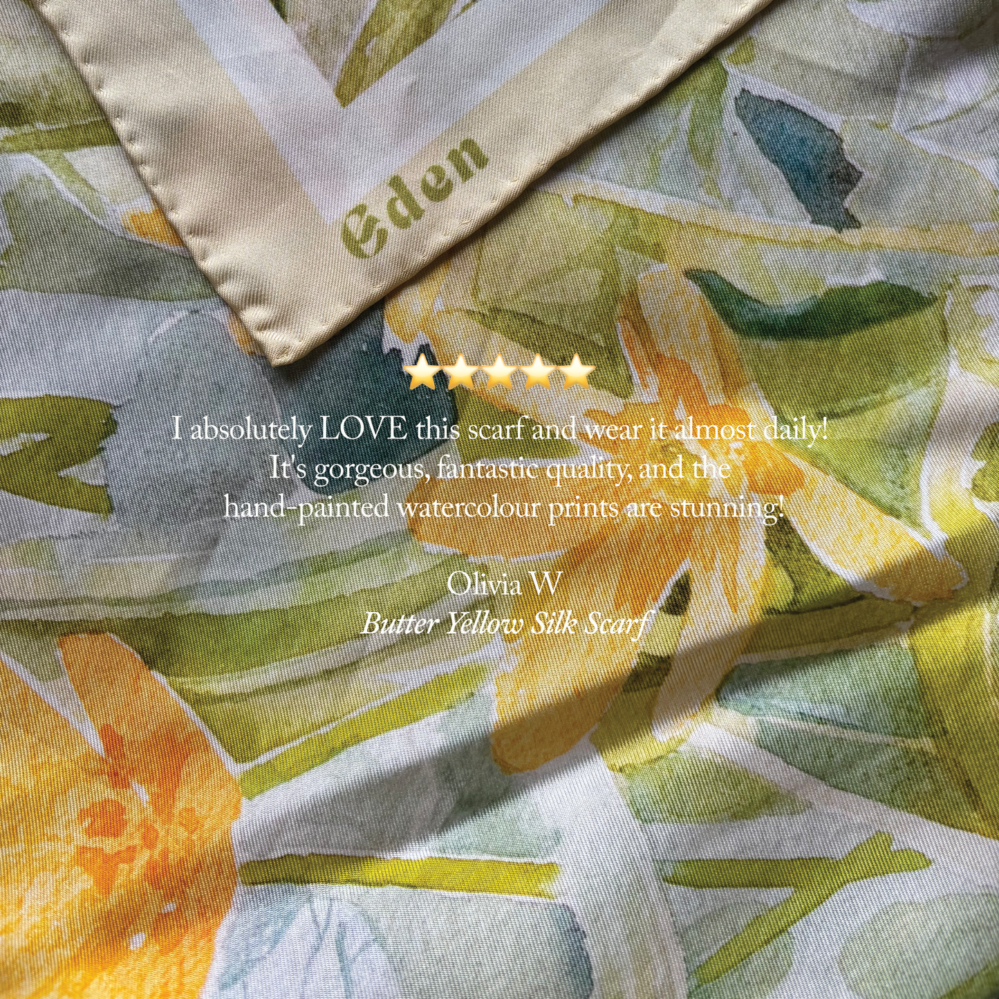 Butter Yellow Silk Scarf