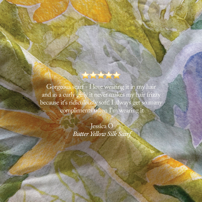 Butter Yellow Silk Scarf