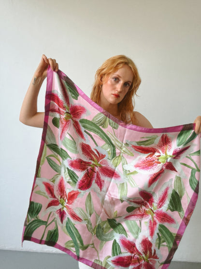 Large Stargazer Silk Scarf 90