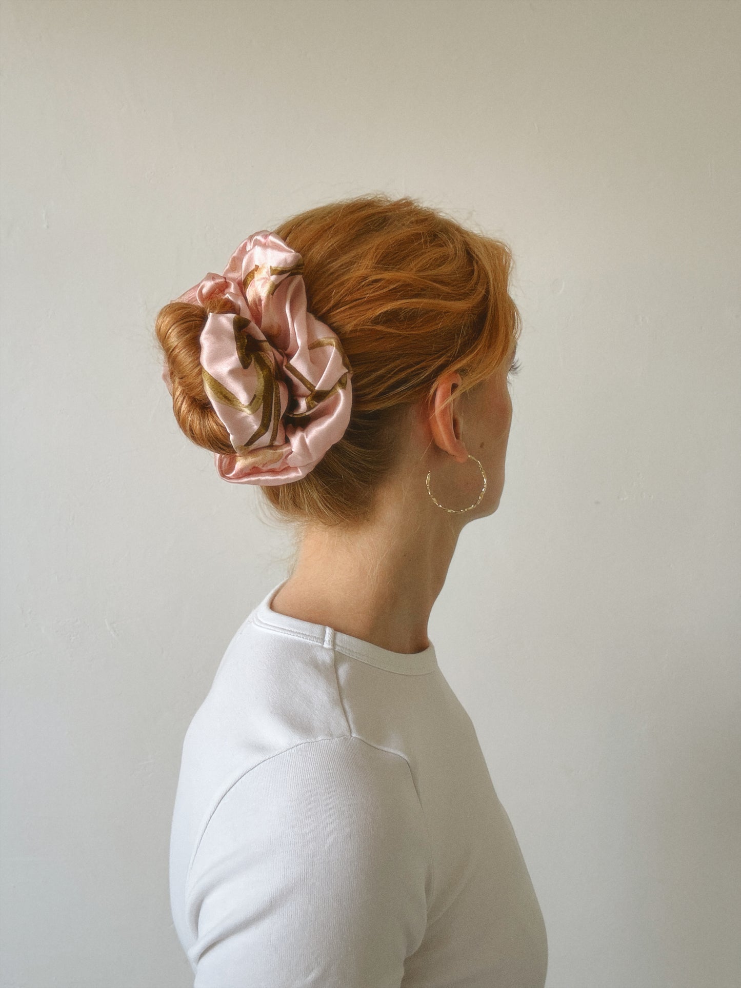 Tulip Silk Scrunchie