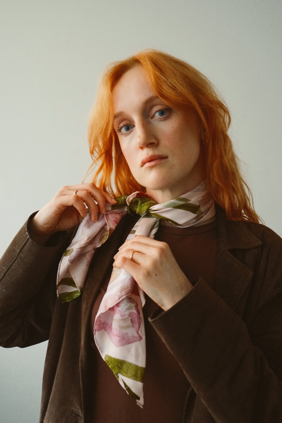 Tulip Pink Silk Scarf