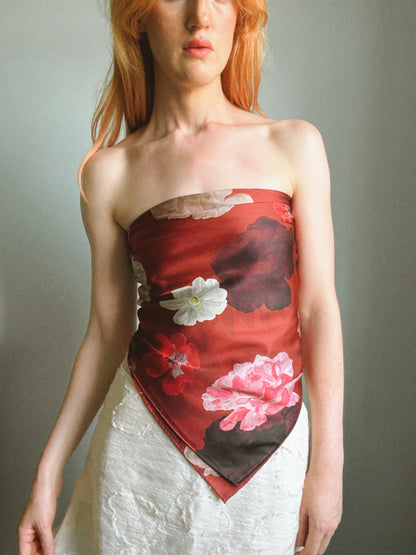 Ruby Rose Silk Scarf