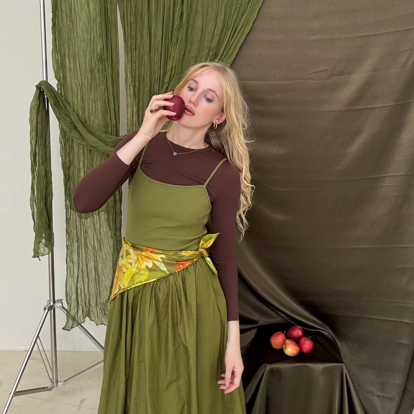 Orla Sunflower Silk Scarf