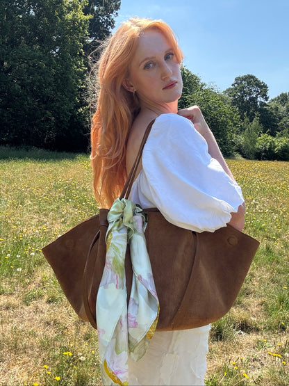 Monet Green Silk Scarf 65