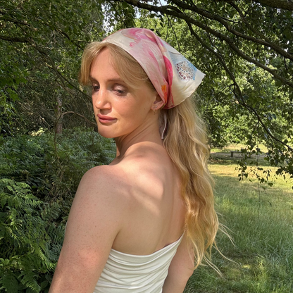 Peony Silk Scarf