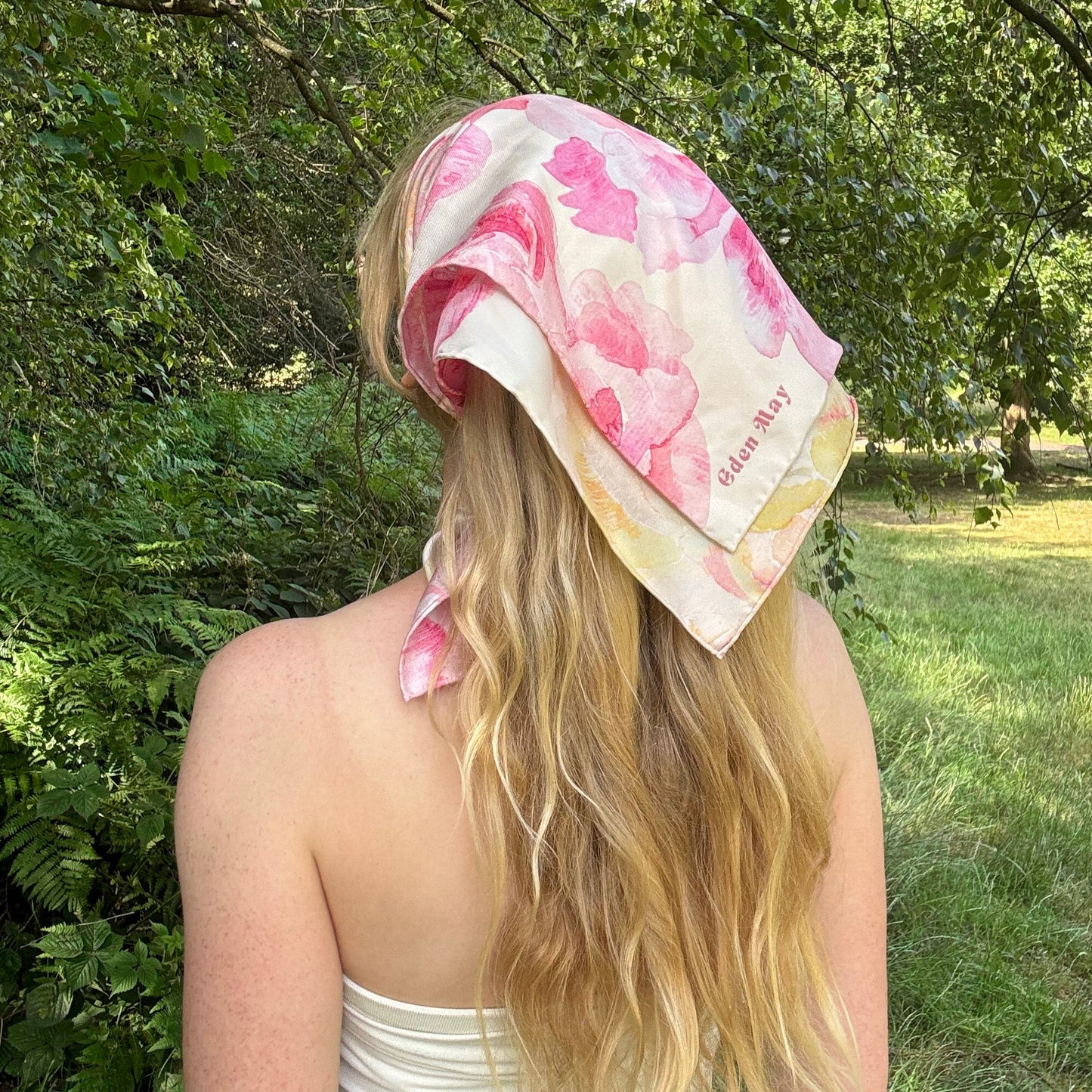 Peony Silk Scarf