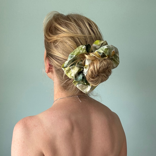 Butter Yellow Silk Scrunchie