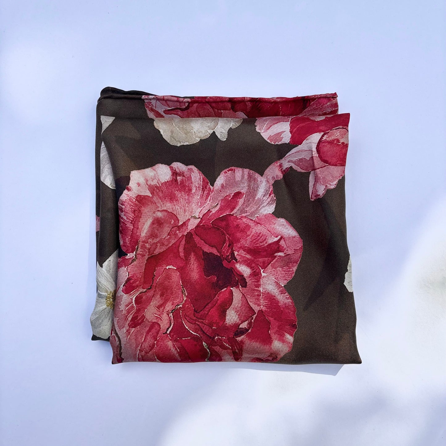 Autumn Rose Silk Scarf