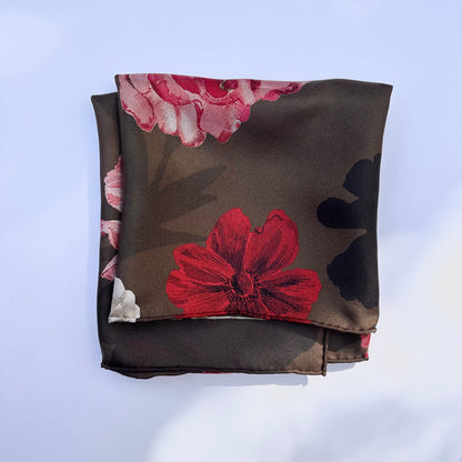 Autumn Rose Silk Scarf