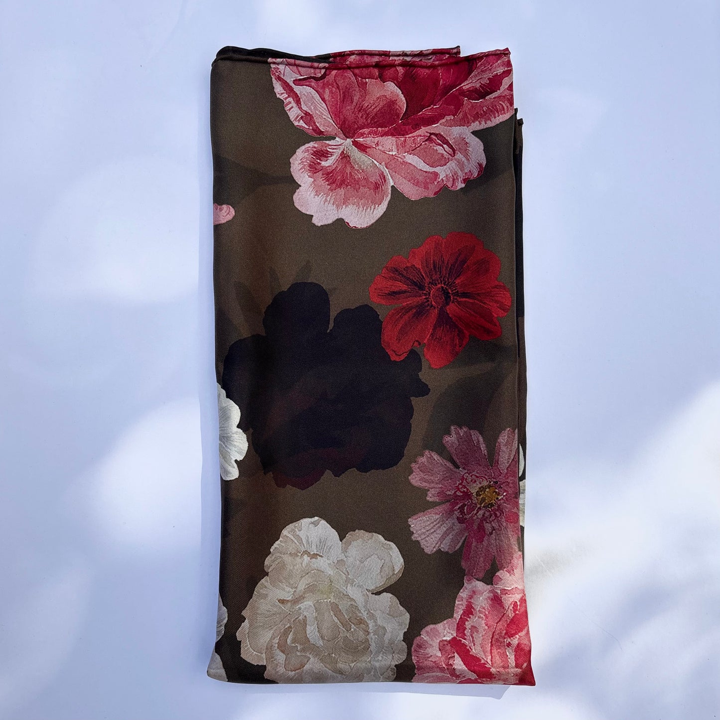 Autumn Rose Silk Scarf