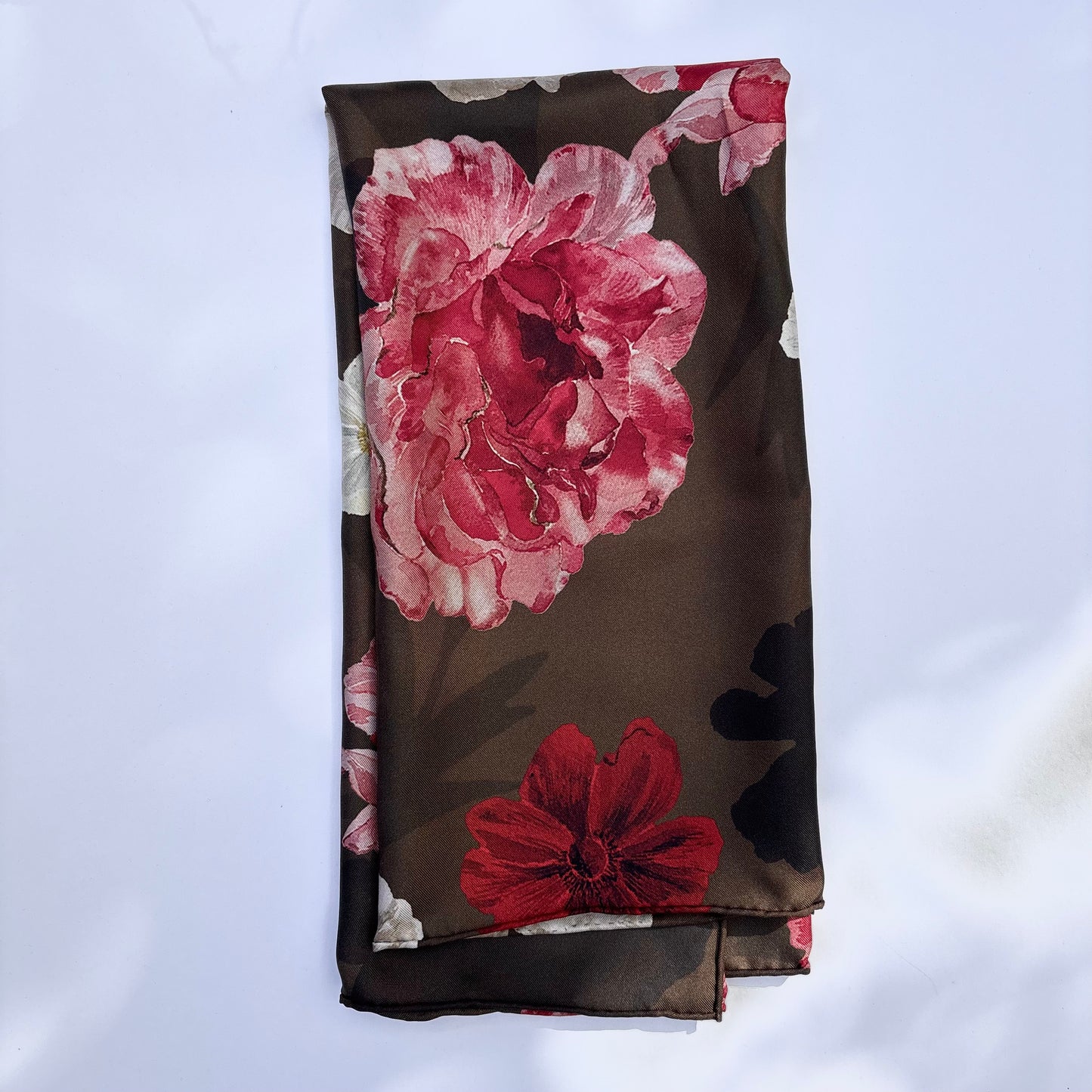 Autumn Rose Silk Scarf