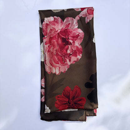 Autumn Rose Silk Scarf