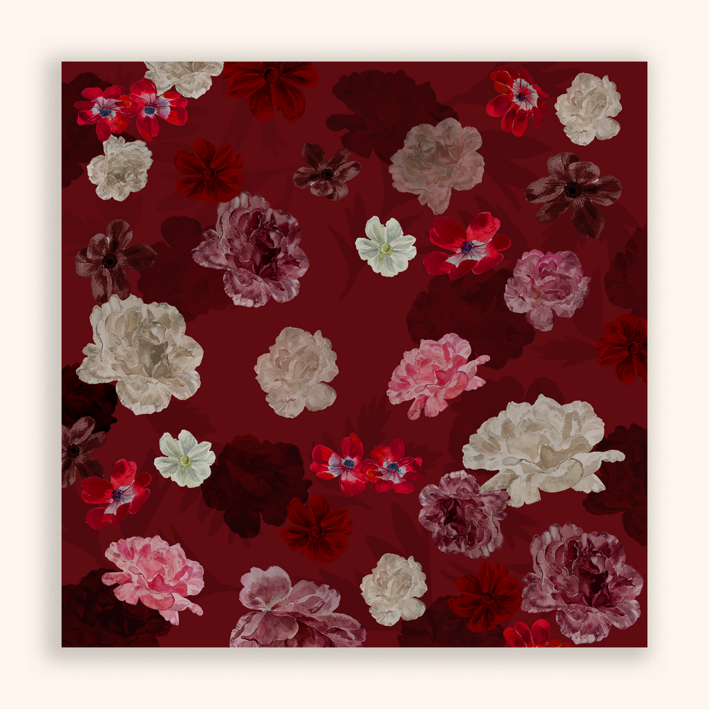 Ruby Rose Silk Scarf