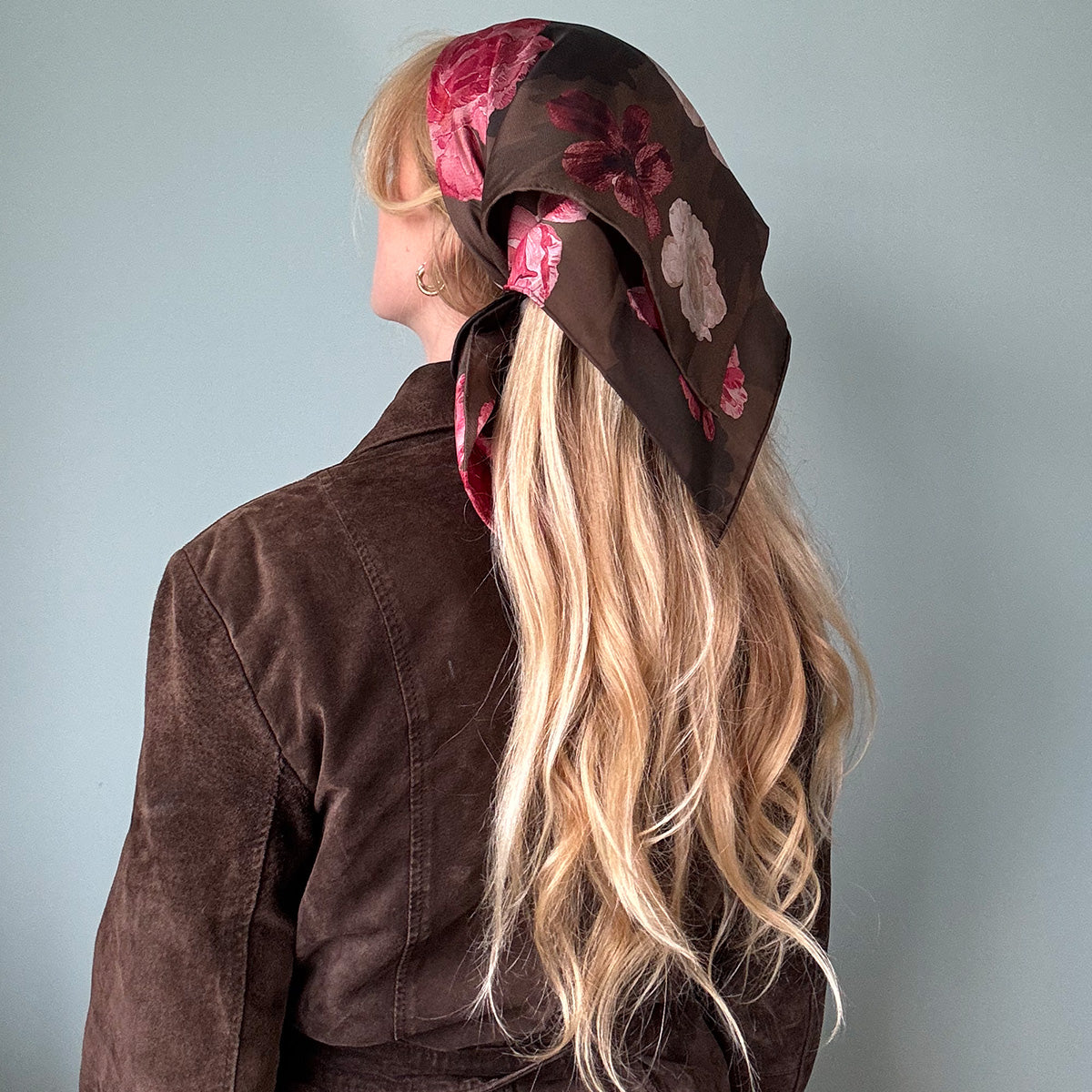 Autumn Rose Silk Scarf