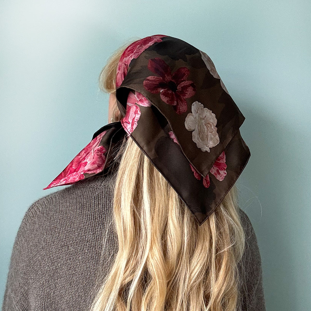 Autumn Rose Silk Scarf