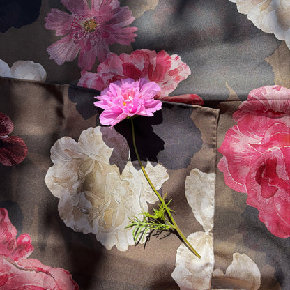 Autumn Rose Silk Scarf