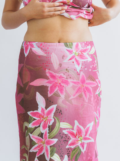 Cocoa Lily Midi Skirt
