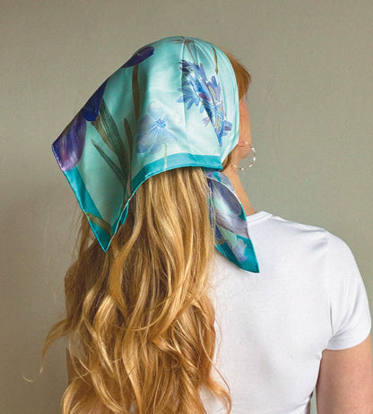 Iris Silk Scarf