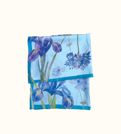 Iris Silk Scarf