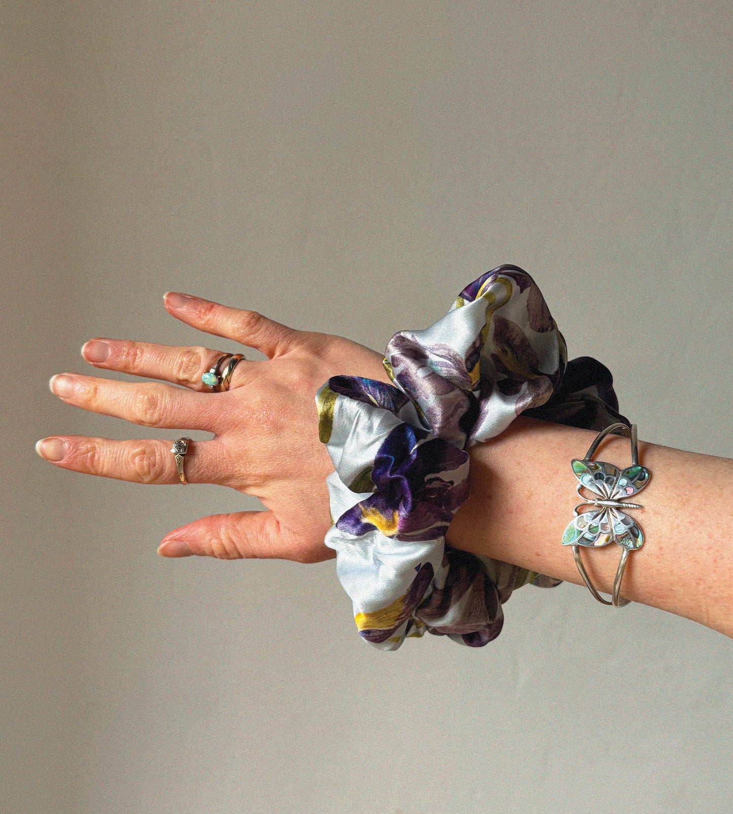 Iris Silk Scrunchie
