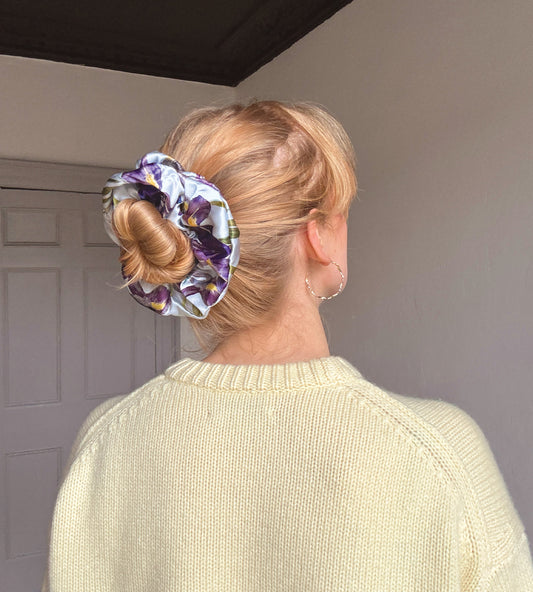 Iris Silk Scrunchie
