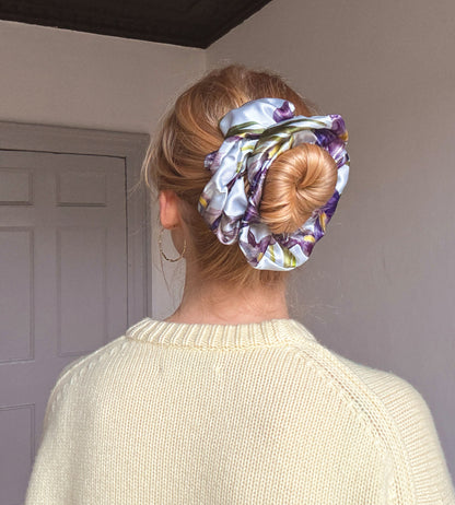Iris Silk Scrunchie