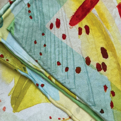 Large Lilium Silk Scarf 90