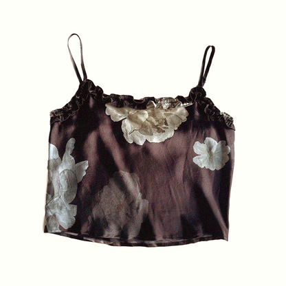 Midnight Rose Silk Top