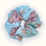 Marie Light Blue Silk Scrunchie