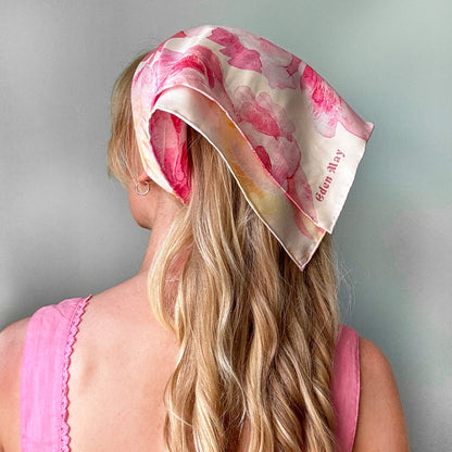 Peony Silk Scarf